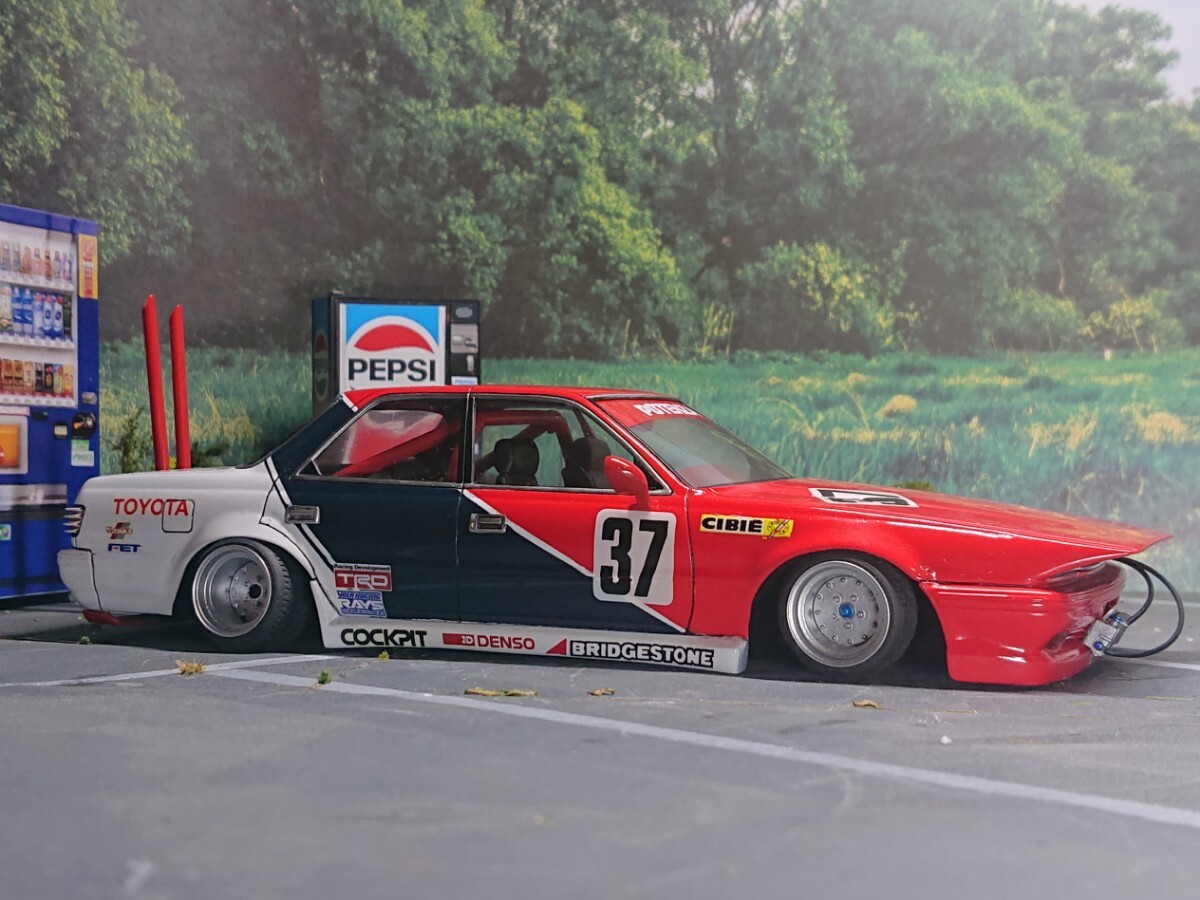1/24アオシマGX81クレスタ 街道レーサー ロングノーズ 1/24アオシマGX81クレスタ 街道レーサー ロングノーズ