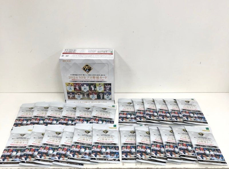 2024 NPB プロ野球カード 1ボックス 未開封24パック エポック社 2024 NPB プロ野球カード 1ボックス 未開封24パック エポック社
