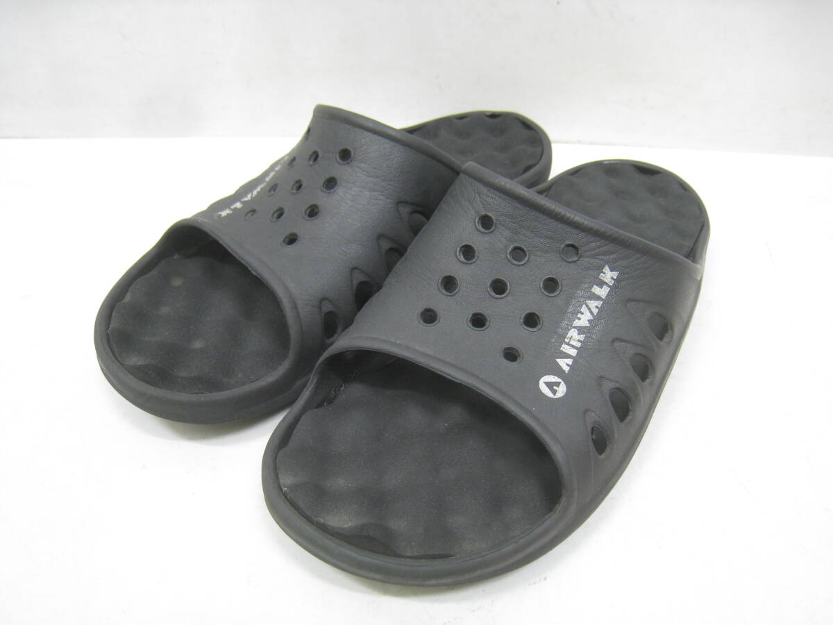 AIR WALK サンダル シャワーサンダル 低反発サンダル 黒 ブラック サイズL_画像1