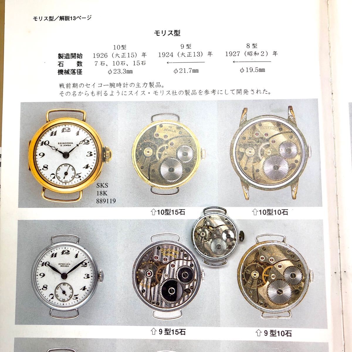 貴重 1920年代 精工舎 SEIKOSHA モリス型 MOERIS 9型 7石 貴重 1920年代 精工舎 SEIKOSHA モリス型 MOERIS 9型 7石