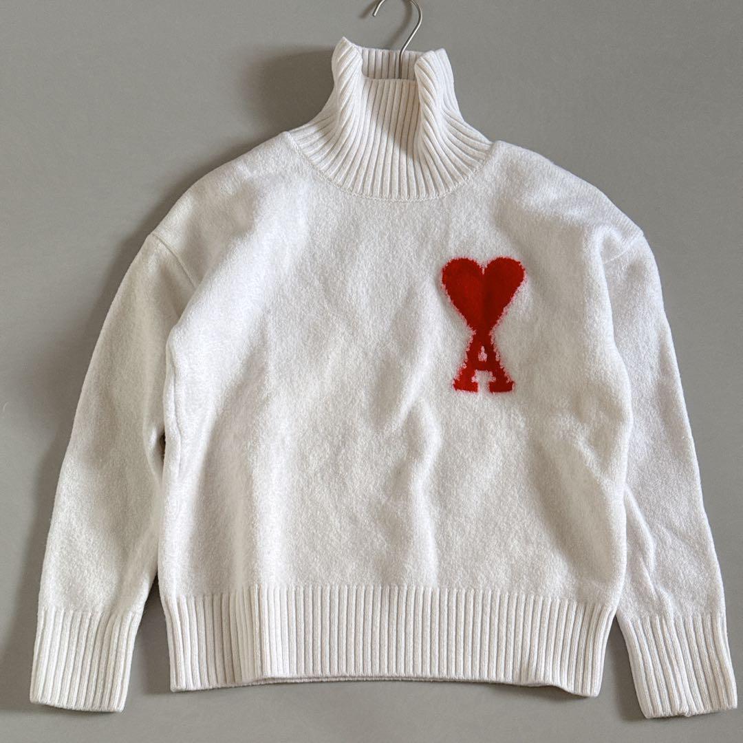 ami ハート刺繍 タートルネックセーター AmiParis アミパリス AMI Alexandre Mattiussi アミ