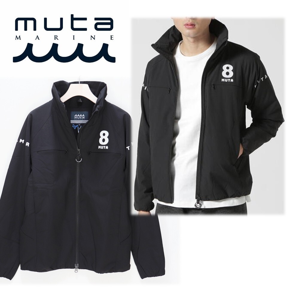 専用muta ムータ ビッグバックロゴ入り ブルゾン コート ロング丈 muta MARINE ムータマリン》新品 定価48 400円 背面ビッグロゴ