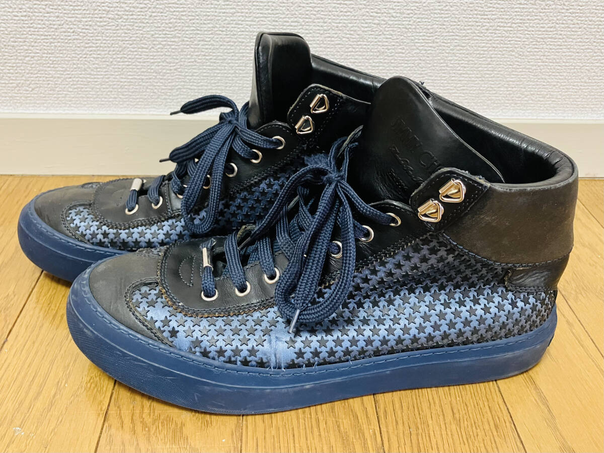  перевод есть * прекрасный товар *JIMMY CHOO/ Jimmy Choo * - ikatto спортивные туфли / обувь *43* темно-синий / темно-синий / эмаль * высшая оценка. звезда пустой / звезда / Star * мужчина / мужской 
