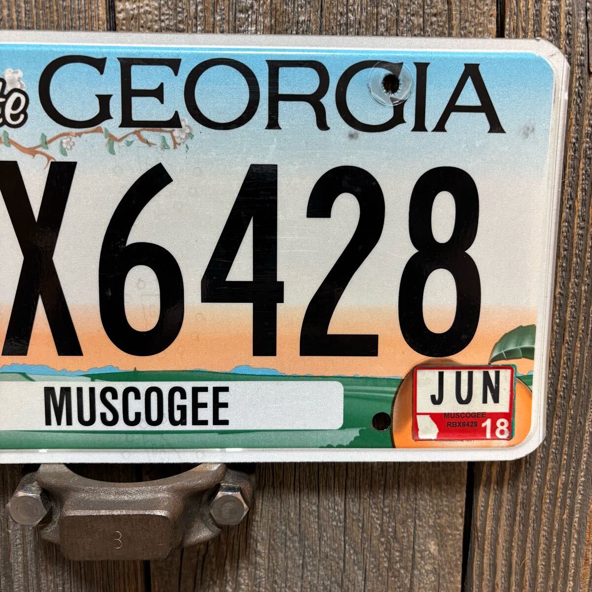 6428 アメリカ ナンバープレート ライセンスプレートジョージア