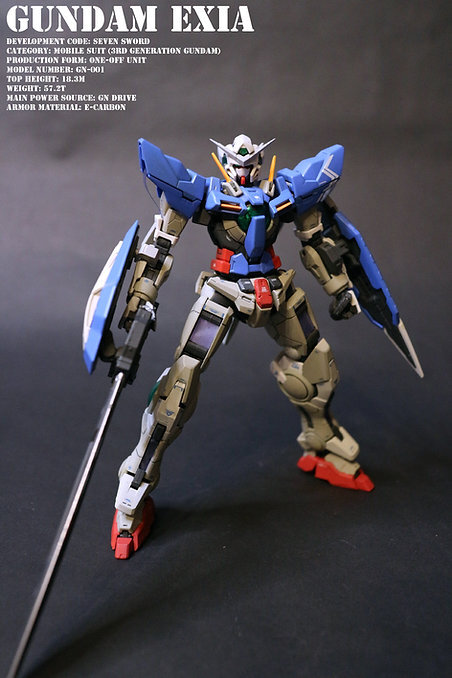 ガンプラRGガンダムエクシア全塗装完成品