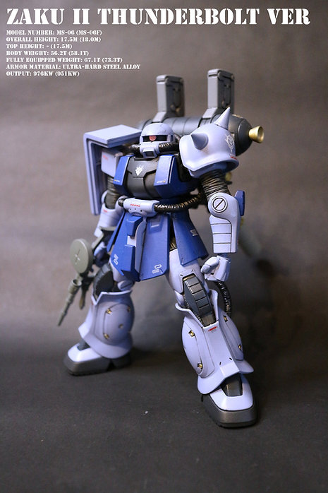 ☆1/144 HGUC ザクII改（サンダーボルトバージョン） 塗装改造完成品