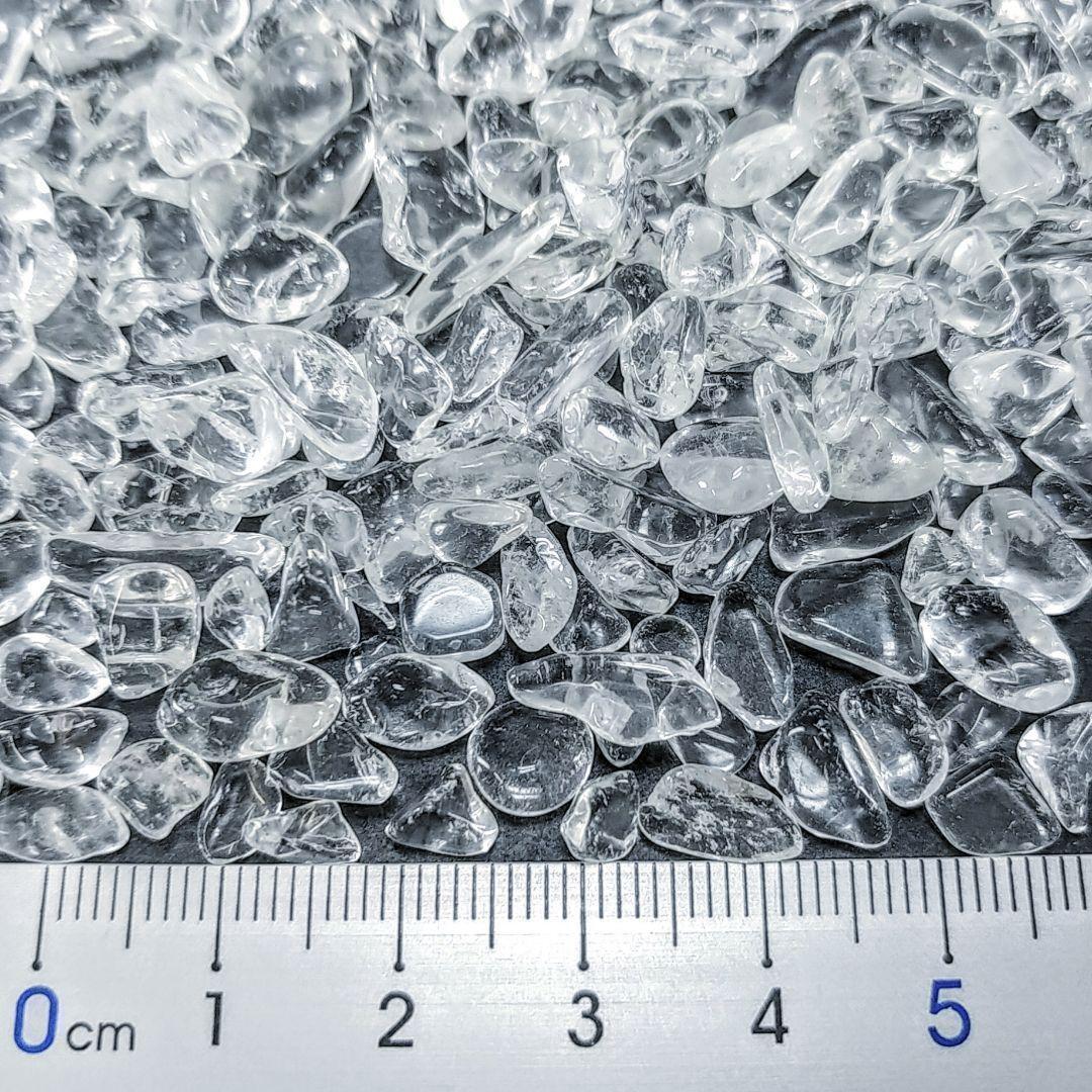 【中粒100g】ブラジル産 5A 水晶 浄化用 さざれ石 クリスタル チップ さざれ ポイント タンブル ナゲット 原石_画像2