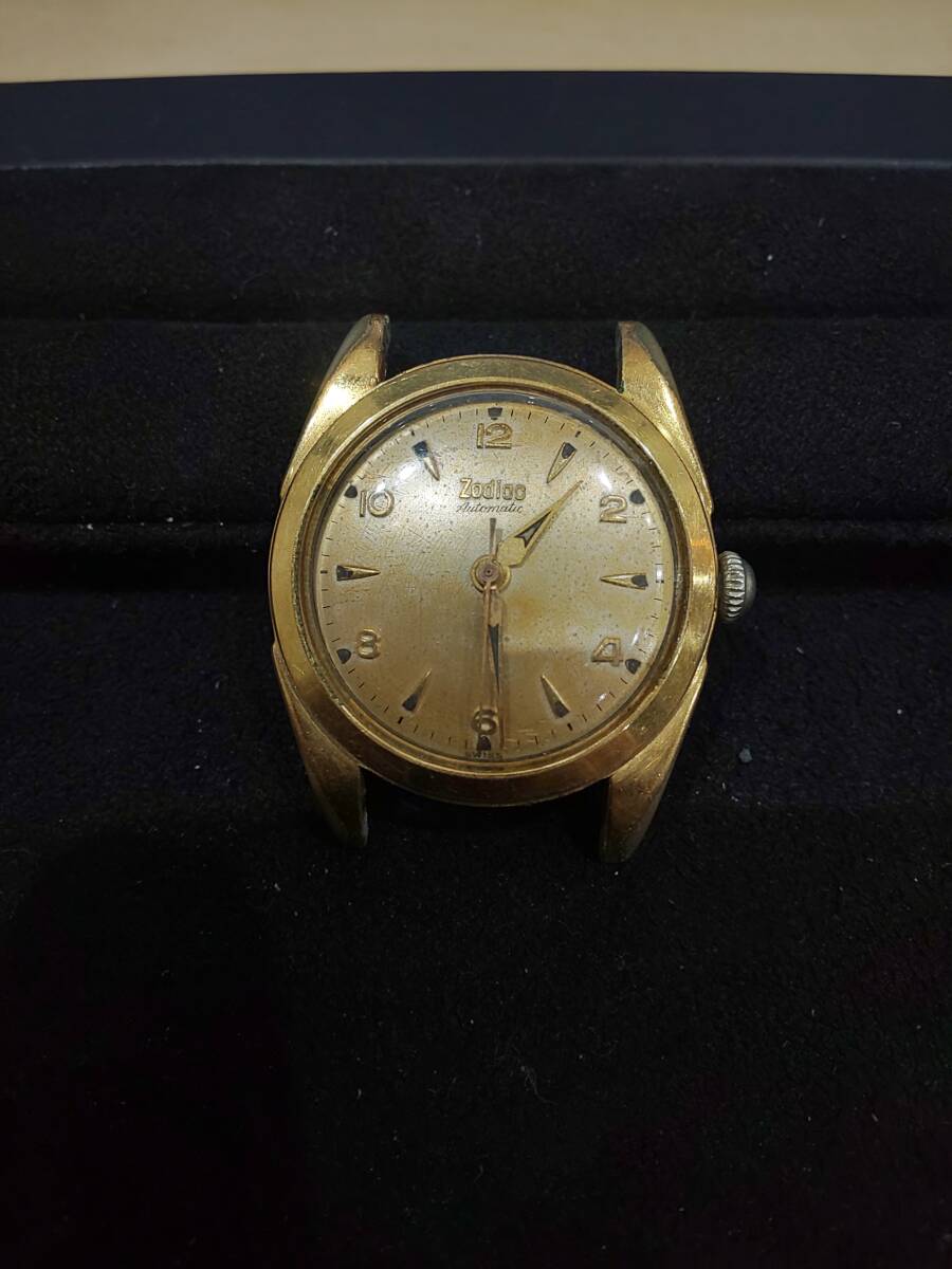 64752★ZODIAC AUTOMATIC 少し動いて止まる ヴィンテージ 現(xiàn)狀品