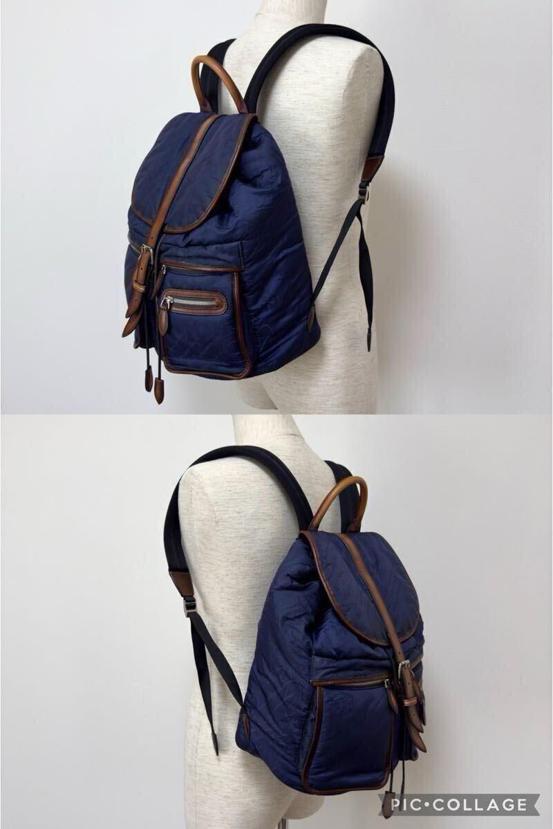 定価47.3万円 ベルルッティ パティーヌレザー×スクリットナイロンバックパック 限定 定価47 3万円 ベルルッティ パティーヌレザー