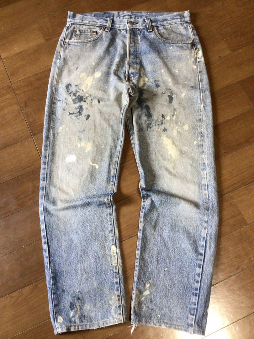 ★85年USA製リーバイス501 W34 股下73cm 内股シングル ペイント 85年USA製リーバイス501 W34 股下73cm 内股シングル ペイント