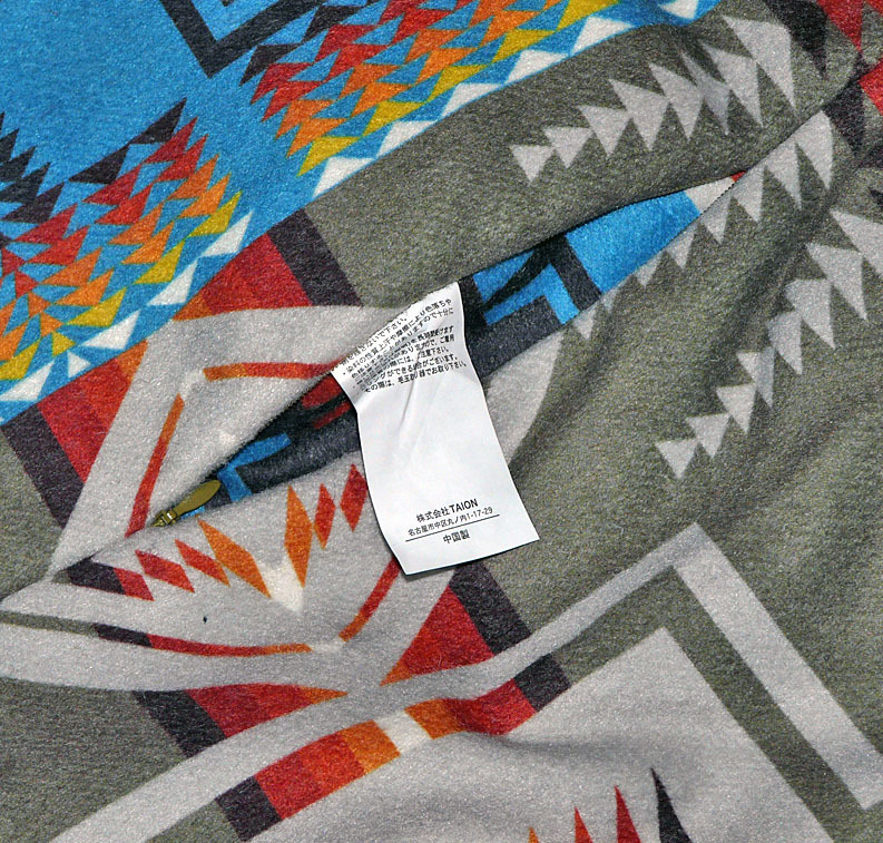 TAION×PENDLETON ограничение сотрудничество 4WAY DOWN PONCHO двусторонний down пончо покрывало # мужской / женский #ta ион × авторучка доллар тонн 