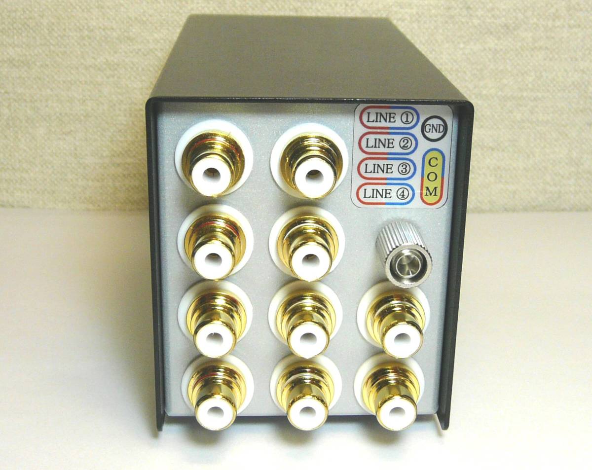 4系統 ラインセレクター 小型でも本格派 WE単線配線 オーディオ機器 4系統 ラインセレクター 小型でも本格派 WE単線配線 オーディオ機器