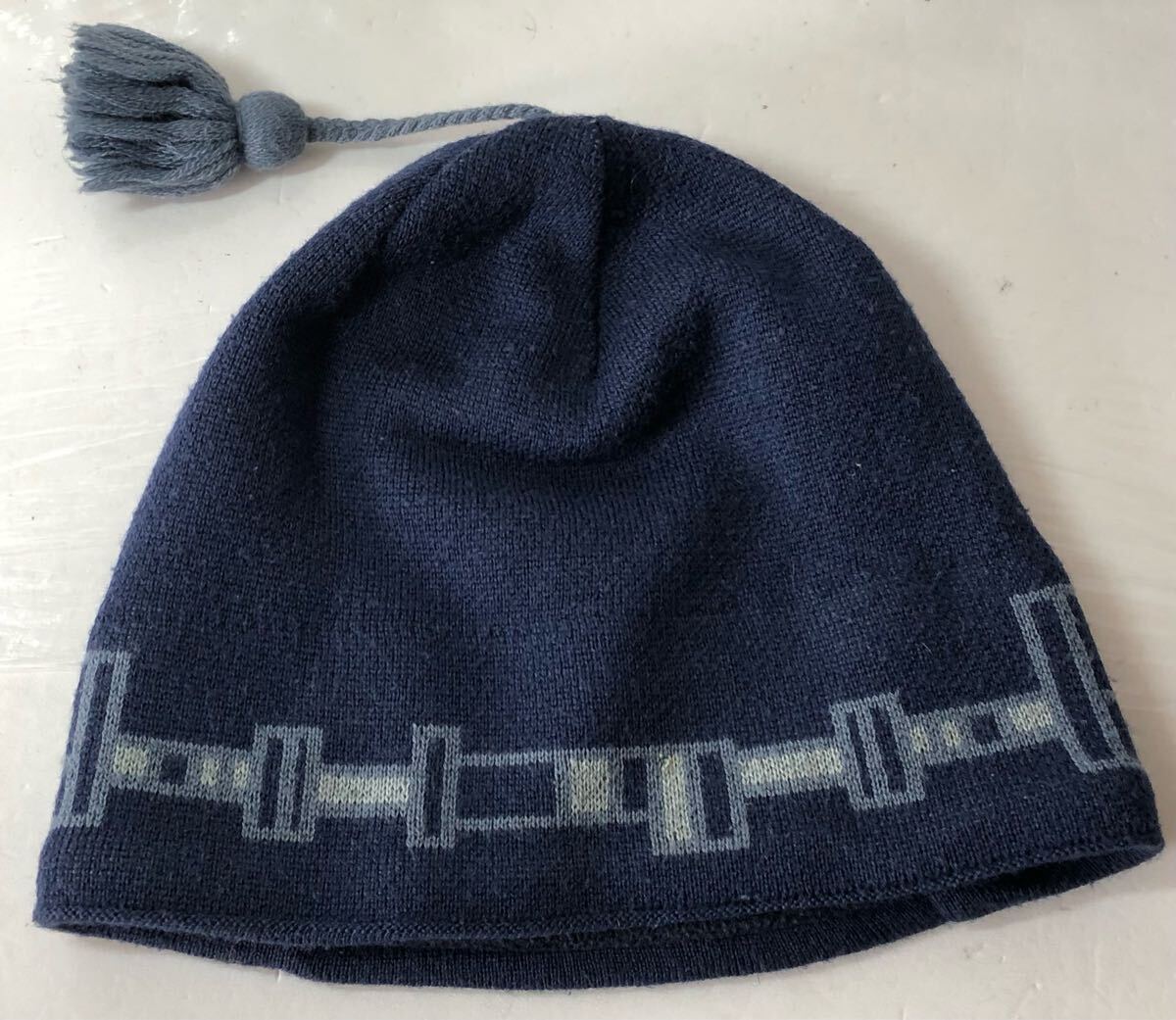 パタゴニア patagonia ニット帽 Mサイズ ネイビー
