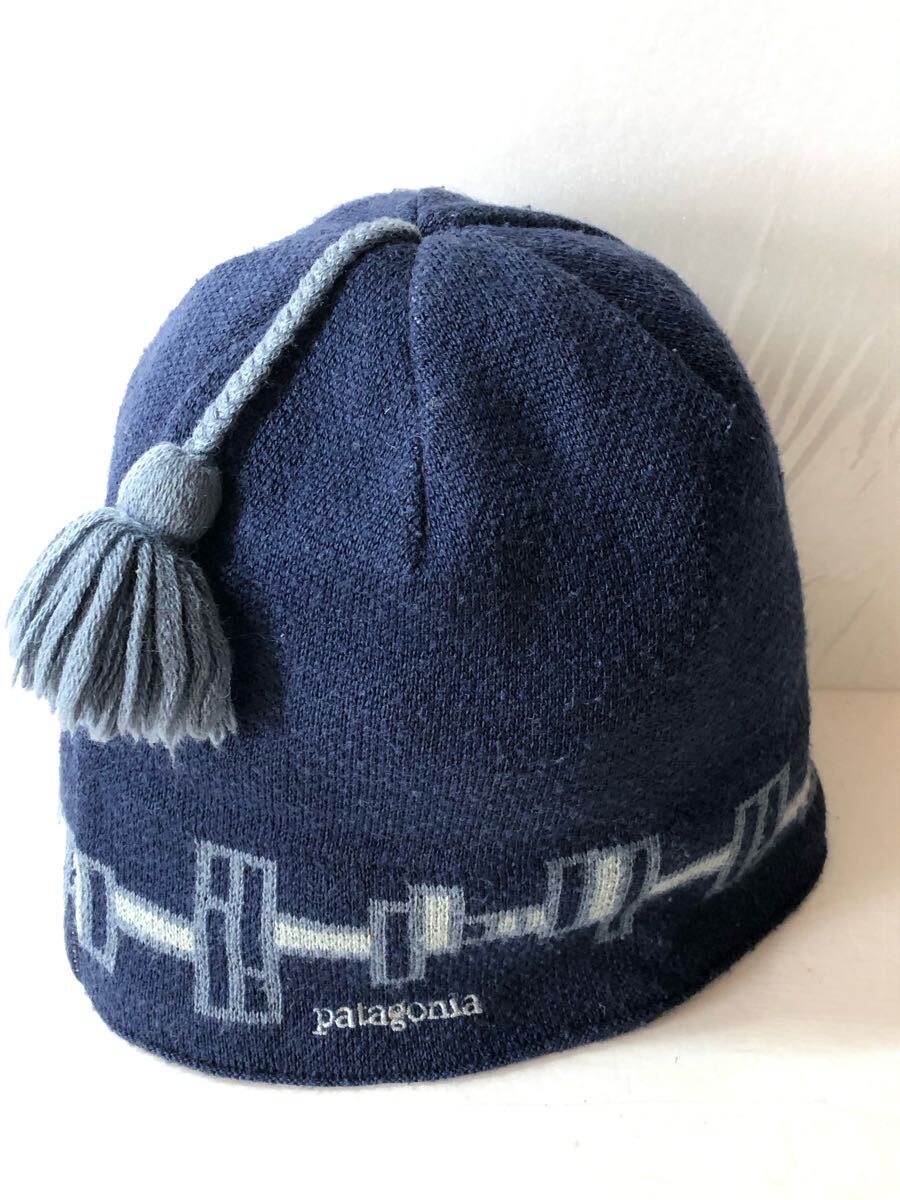 パタゴニア patagonia ニット帽 Mサイズ ネイビー