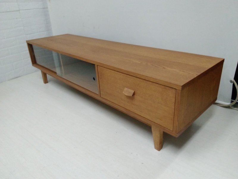 unico ウニコ KURT クルト テレビボード ローボード AVボード 幅1490㎜ 木制 ガラス