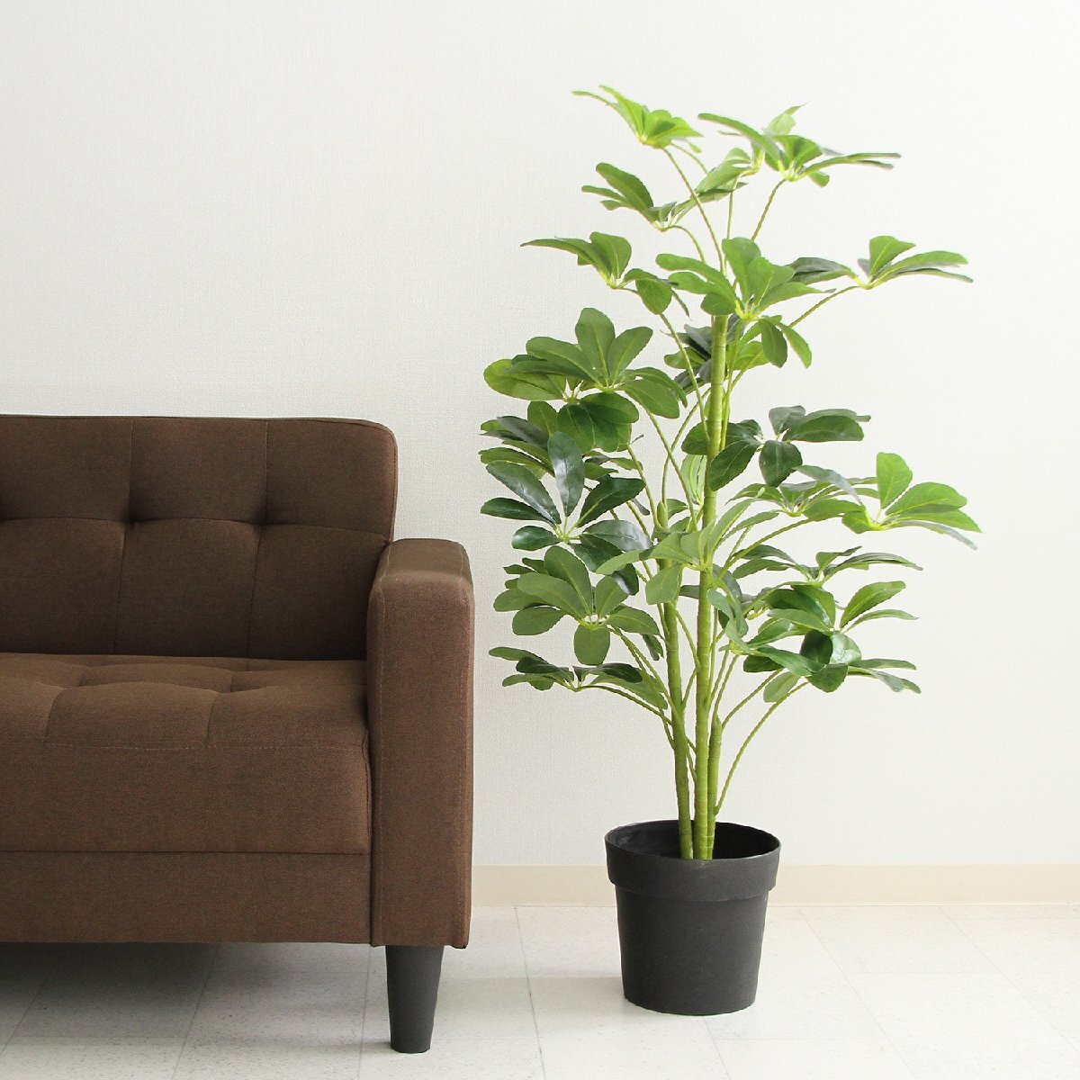 フェイクグリーン 観葉植物 ヤドリフカノキ 高さ約100ｃｍ【新品】【送料無(wú)料】(北海道 沖縄 離島は別途送料)