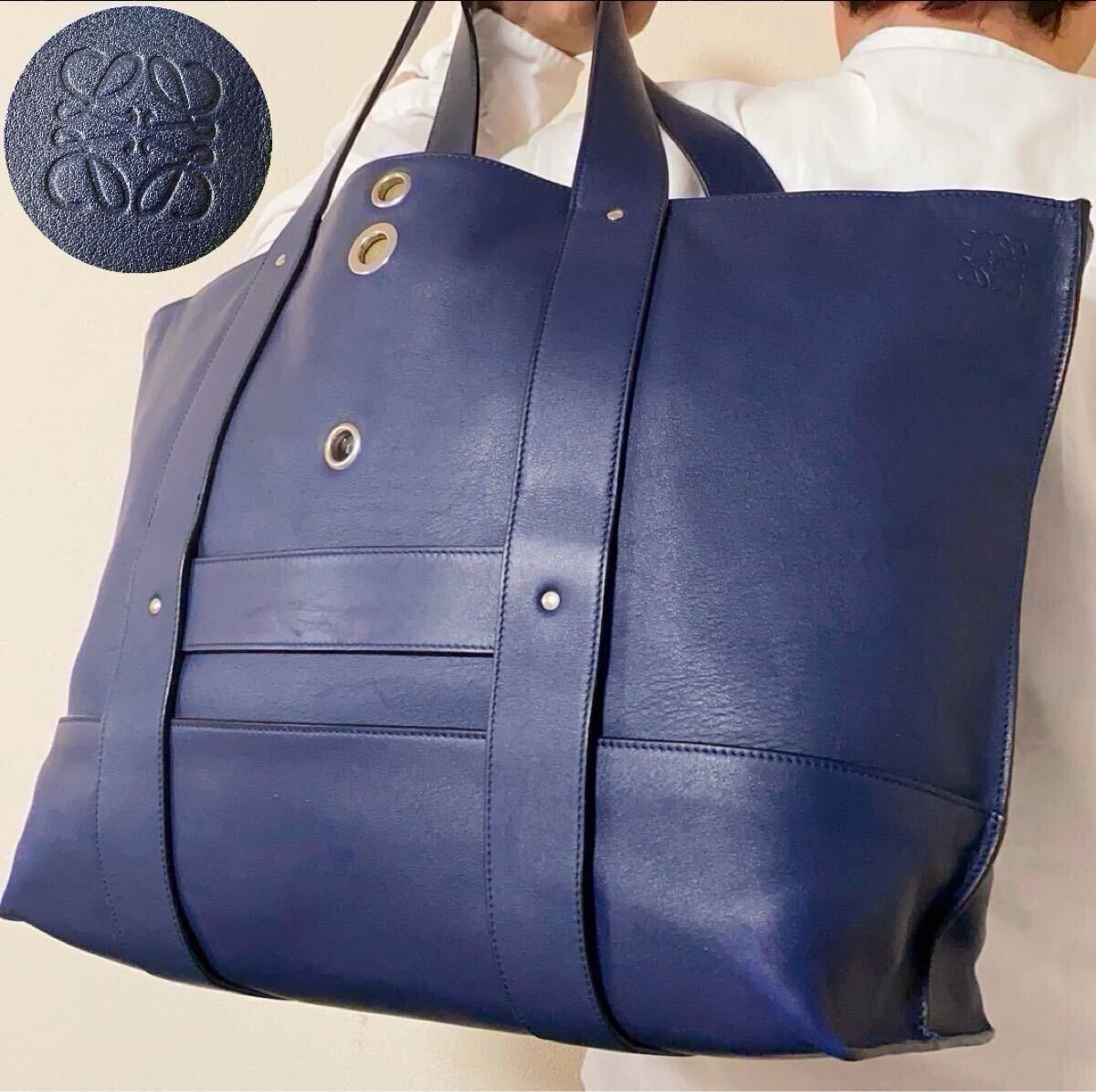 希少○極美品○大容量○近年モデル ロエベ LOEWE トートバッグ 希少○極美品○大容量○近年モデル ロエベ LOEWE トートバッグ