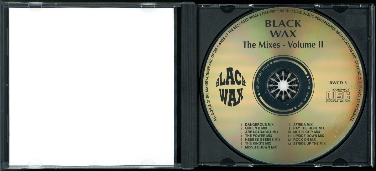 【CD】Black Wax The Mixes - Volume II [BWCD3] / Michael Jackson / Bee Gees / ABBA / Queen / Elvis Presley / Jocelyn Brown [試聴]