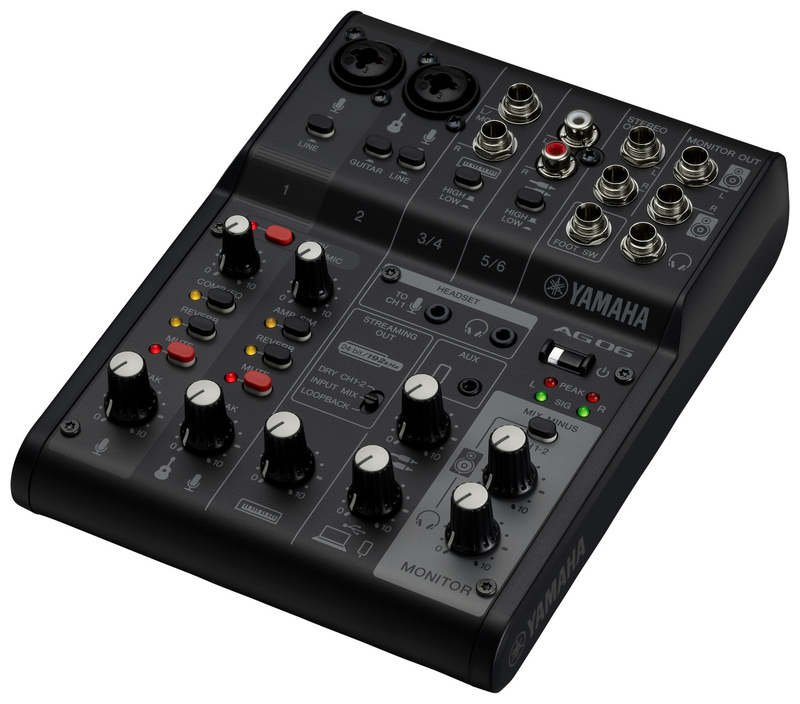 YAMAHA AG06MK2 B ヤマハ ライブストリーミングミキサー