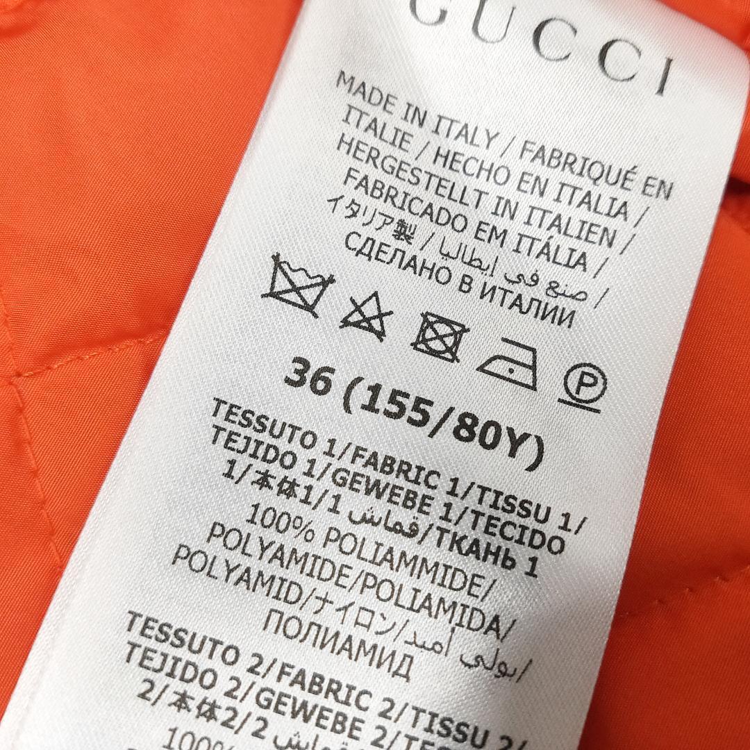 新品 未使用 GUCCI グッチラベル ナイロン ドレス 定番ダウン 新品 未使用 GUCCI グッチラベル ナイロン ドレス 定番ダウン