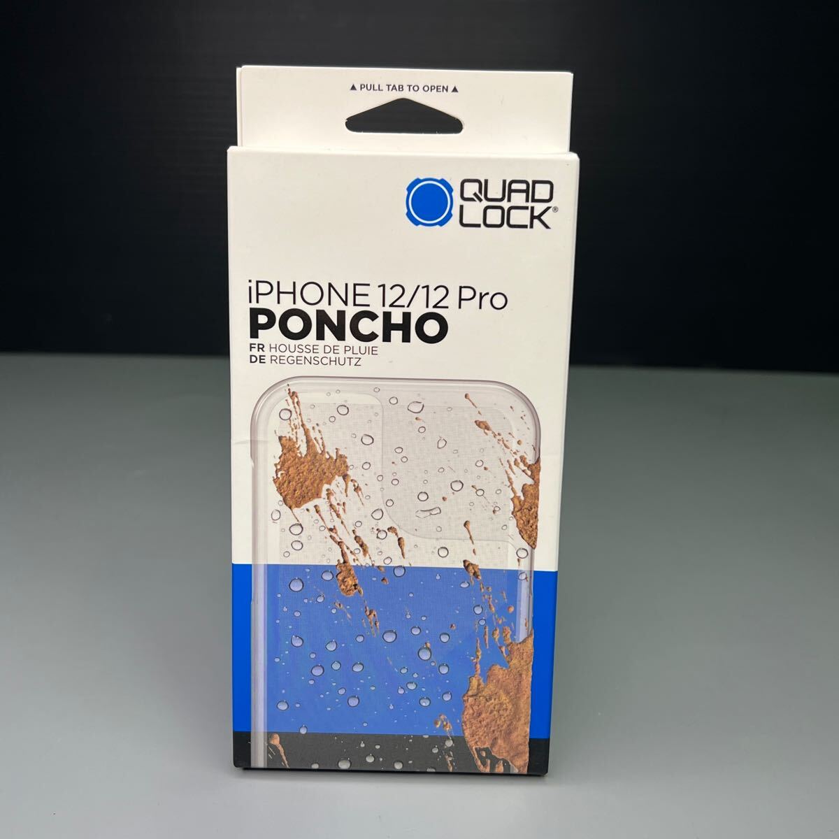 ★クアッドロック Quad Lock　iPhone 12/12PRO　防水カバー　レインポンチョ　展示品／未使用