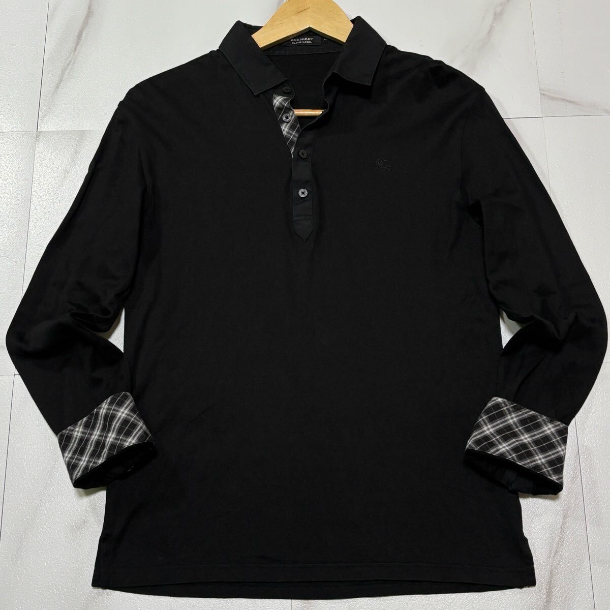 希少】Burberryバーバリー(Black Label) ポロシャツ - トップス 希少】Burberryバーバリー(Black Label) ポロシャツ - トップス