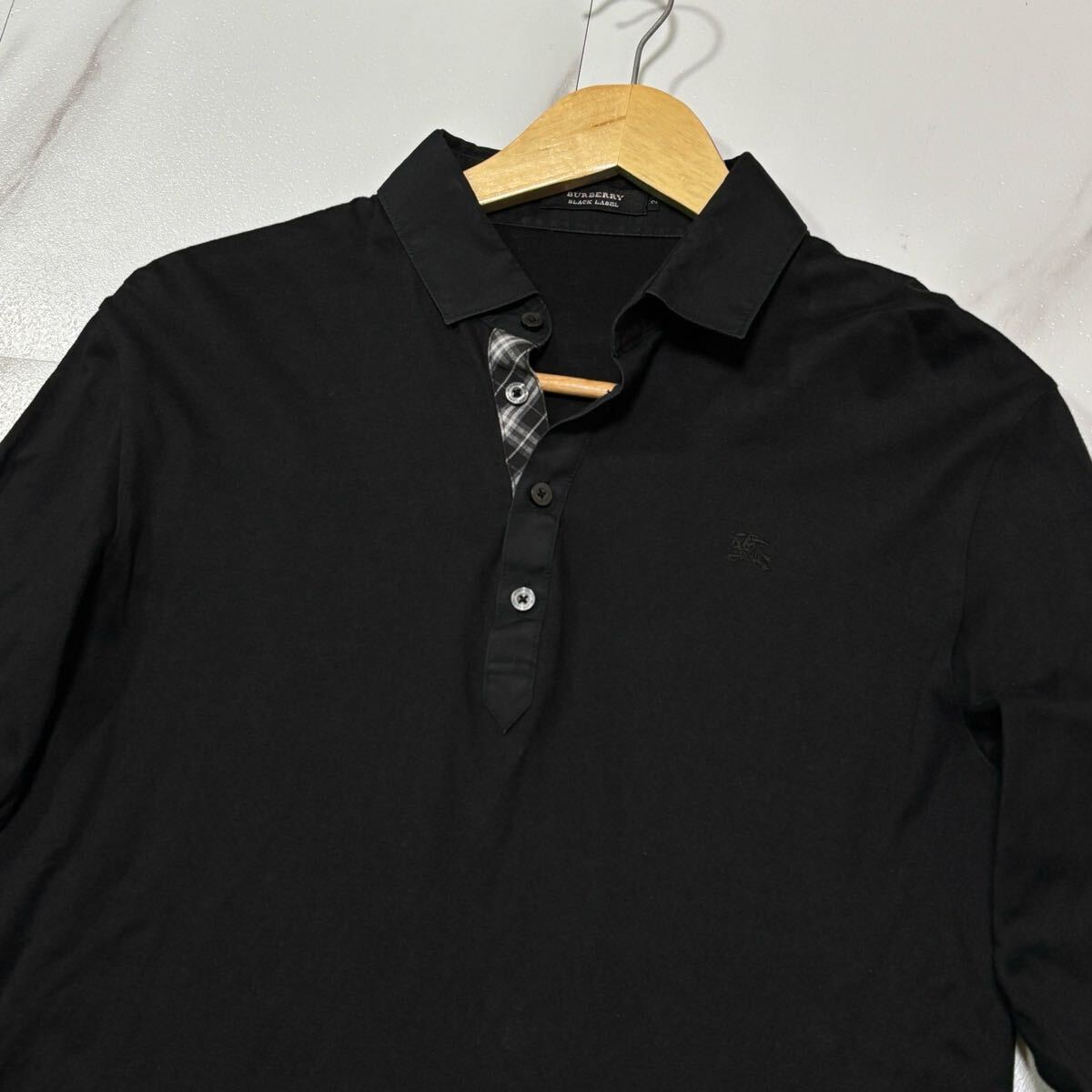 希少】Burberryバーバリー(Black Label) ポロシャツ - トップス 希少】Burberryバーバリー(Black Label) ポロシャツ - トップス
