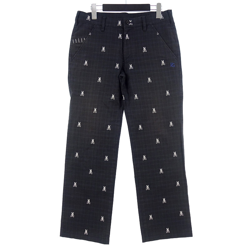 【特別価格】PEARLY GATES ゴルフ スカルバニー チェック パンツ グレー×ネイビー サイズ メンズ4