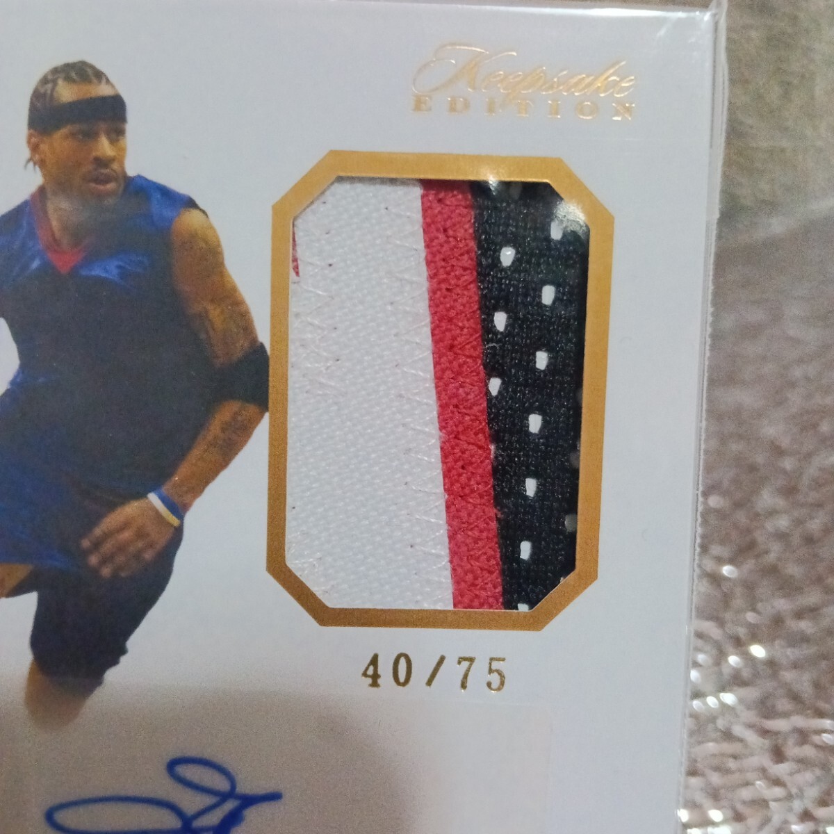 アレン・アイバーソン allen iverson 直筆サイン 75枚限定 auto アレン・アイバーソン allen iverson 直筆サイン 75枚限定 auto