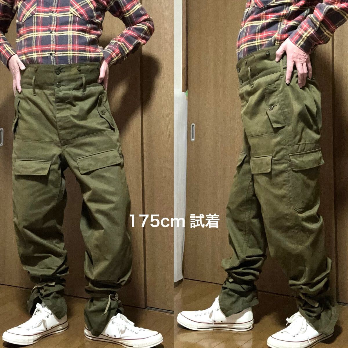 ドカンと太め大きめ W90〜95cm チェコ軍 古着ミリタリーカーゴ ドカンと太め大きめ W90〜95cm チェコ軍 古着ミリタリーカーゴ