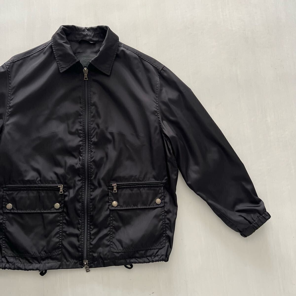 1998AW PRADA ナイロン ジャケット パーカー 黒 イタリア製 1998AW PRADA ナイロン ジャケット パーカー 黒 イタリア製