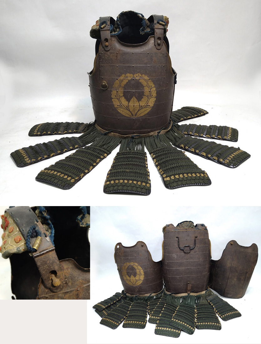 【珍品】矢立 兜 犬 奉納兜 暁 茜糸威 1/4スケール – 鈴甲子