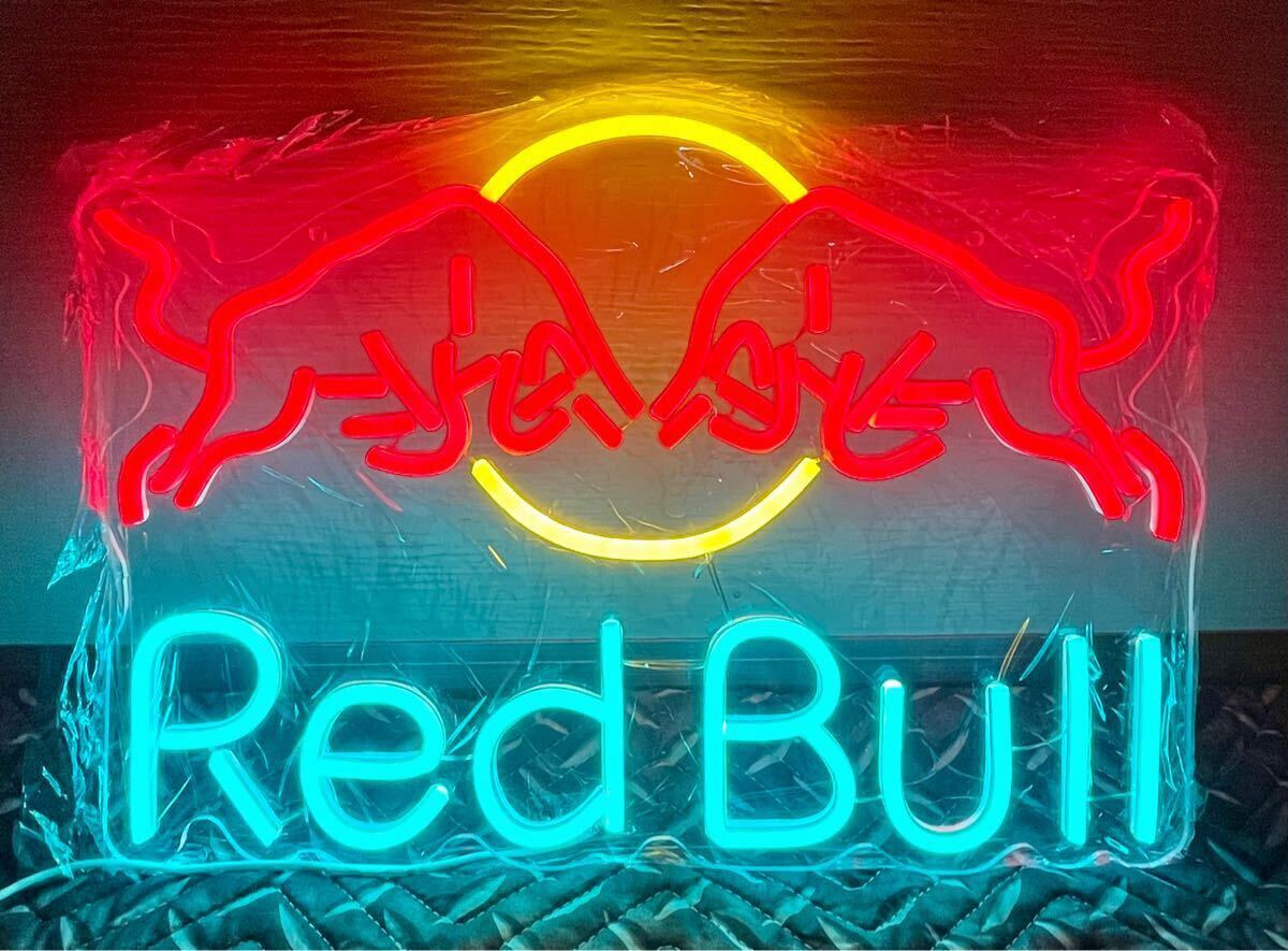 RedBull LEDネオンサイン ネオン看板 3色 USB電源 調光調整付 RedBull LEDネオンサイン ネオン看板 3色 USB電源 調光調整付