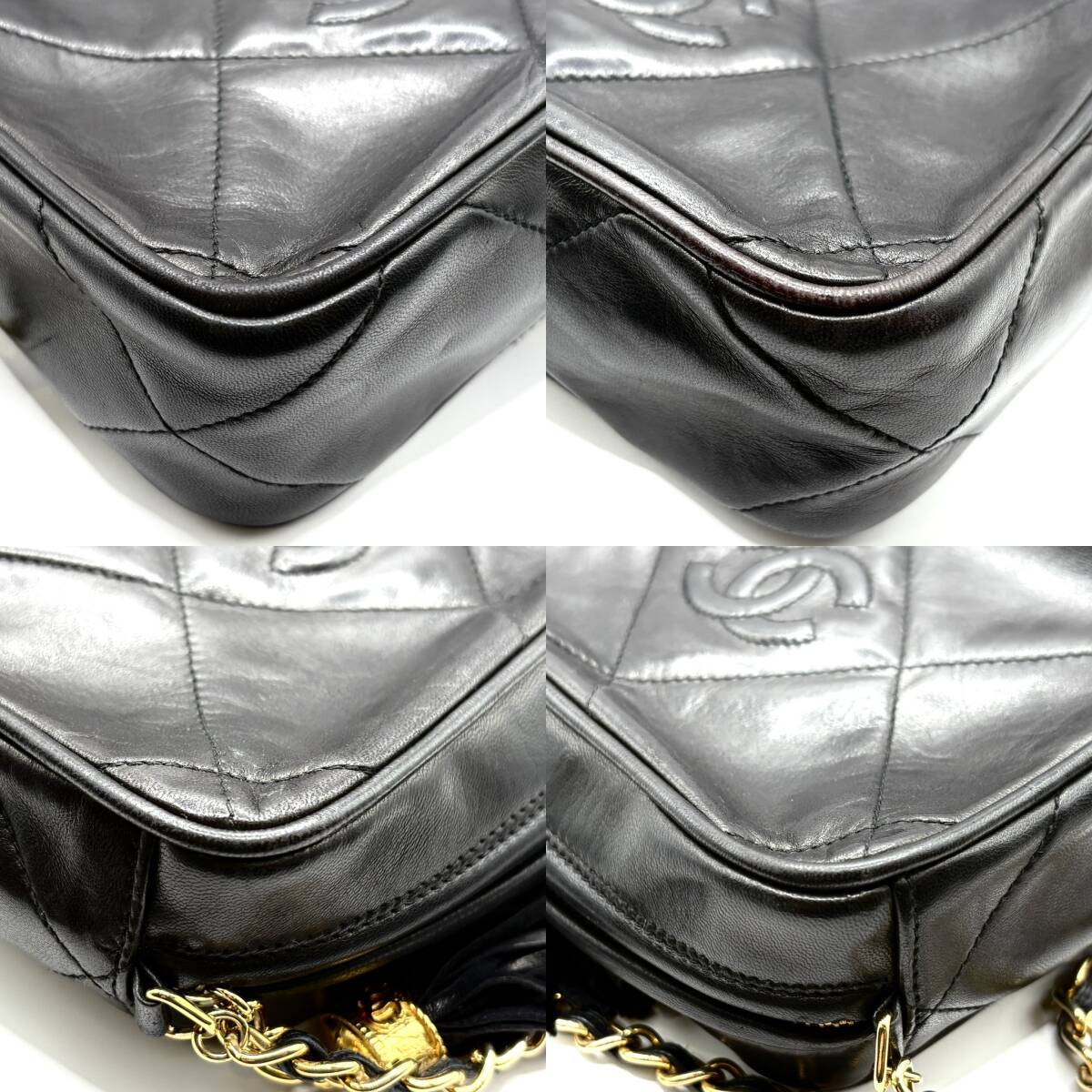 CHANEL シャネル マトラッセ ラムスキン ココマーク フリンジ CHANEL シャネル マトラッセ ラムスキン ココマーク フリンジ