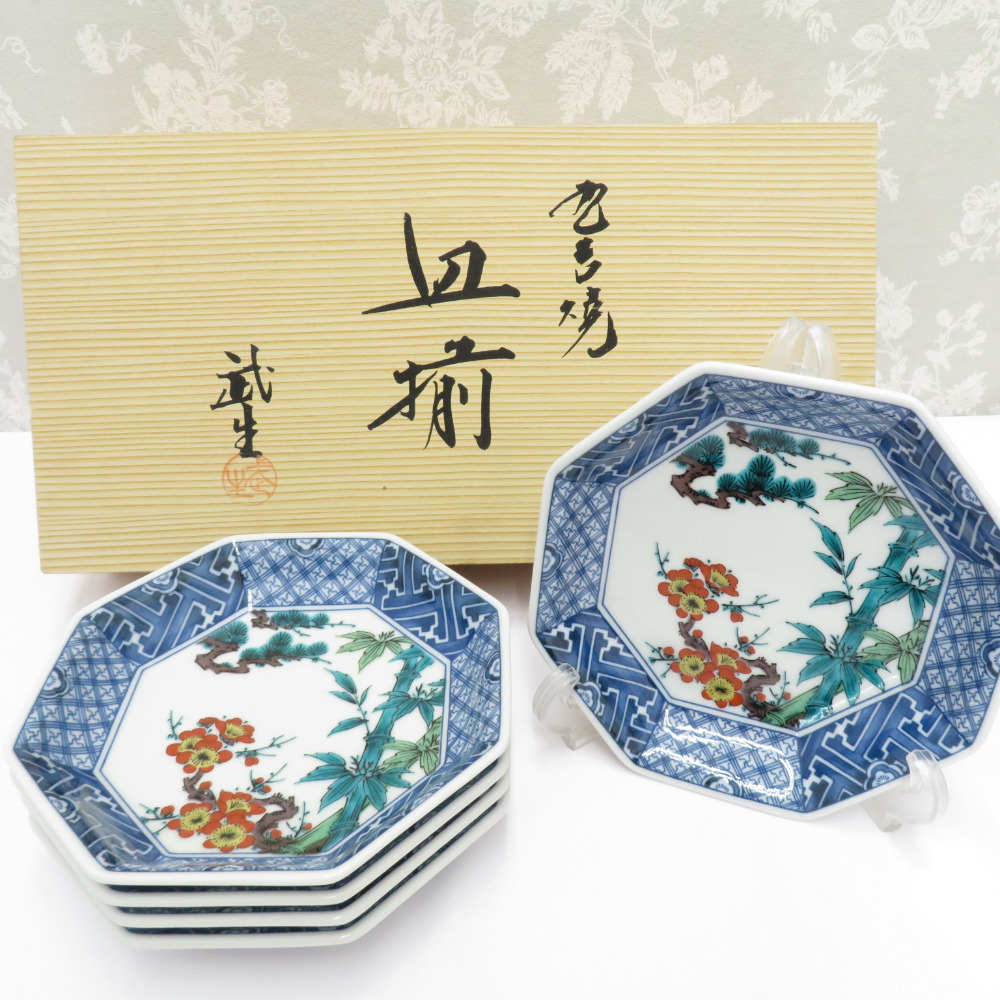 Yahoo!オークション - 九谷焼 食器 九谷 武生 皿揃 銘々皿 取り Yahoo!オークション - 九谷焼 食器 九谷 武生 皿揃 銘々皿 取り
