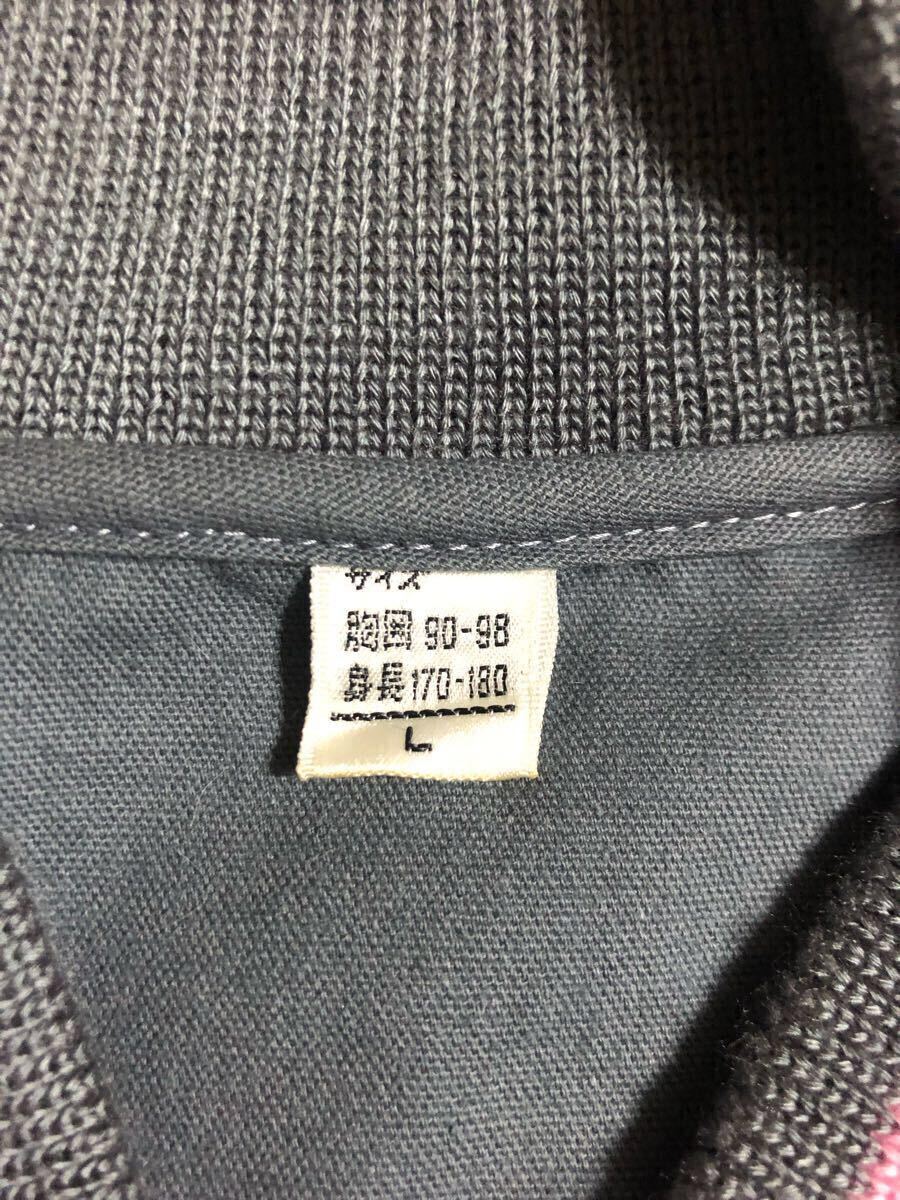 ヴィンテージ/ビンテージ 美品 昭和レトロ 日本製 TECHNO TOUCH CLUB PRESENTED BY KOM CO.LTD/テクノ タッチ クラブ スタジャン 灰 L_画像6