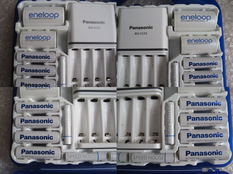Panasonic エネループ 充電器セット ニッケル水素電池 K-KJ53MCC84 ⑤