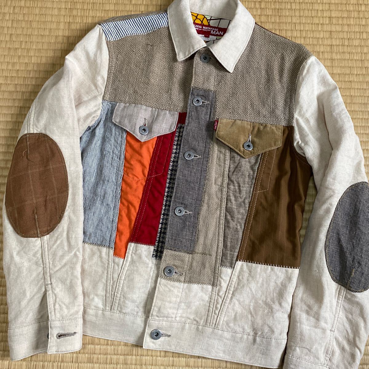 JUNYA WATANABE MAN Levi's パッチワーク　ジャケット ジージャン　リーバイス　ブルゾン　パリコレ　16SS ジャンパー　COMME des GARCONS 
