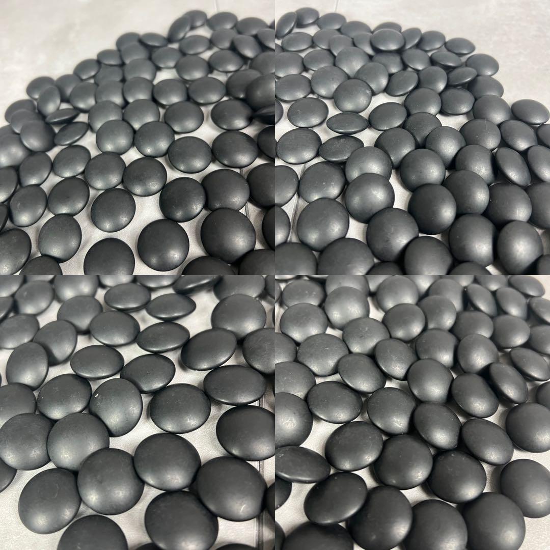 良品 囲碁 蛤碁石 34号 159個 那智黒石 168個 対局 試合 厚さ 9.6~9.8mm 24H1211SR0011_画像7