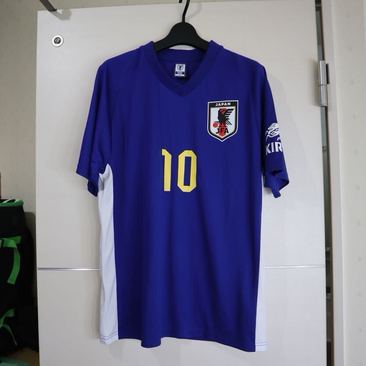 KIRIN×サッカー日本乿塨 プレーヤーズTシャツ #10南野拓実 O5-090 ユニL