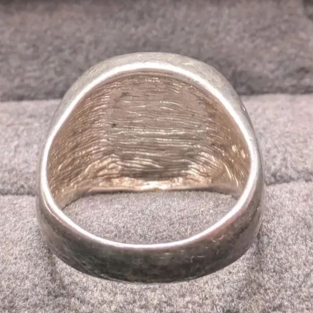 スターリングシルバー925 20號(hào) カレッジリング CrazieM メンズ 男性 サウスウェスト エステート クラシック シルバーリング アンティーク