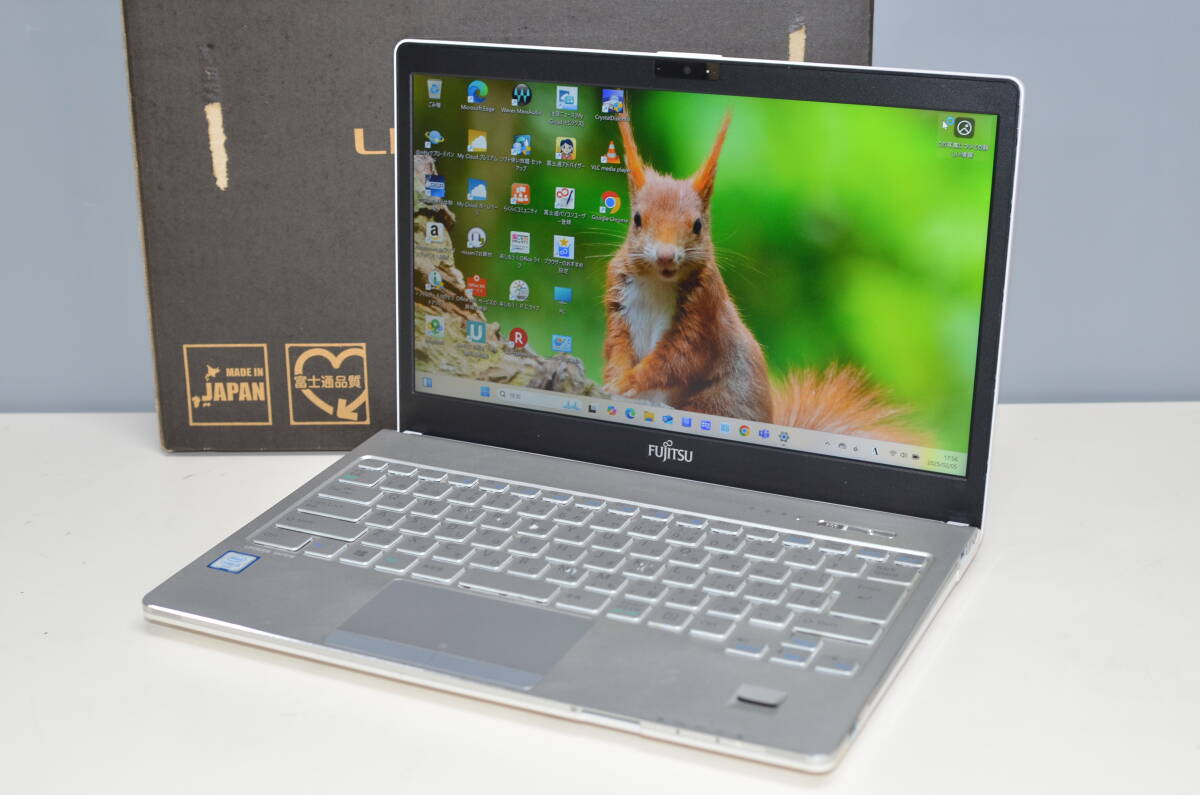 ジャンク品ノートパソコン 13.3インチ 富士通SH75/W HDD500GB/メモリ8GB/Windows11
