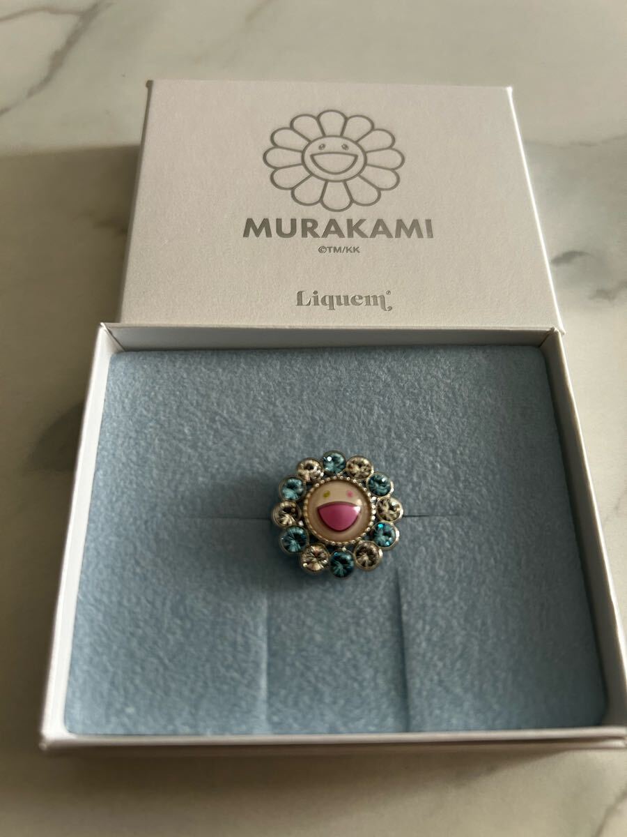 村上隆 リキュエム コラボリングMurakami×liquemフラワーリング ブルー 指輪 リング