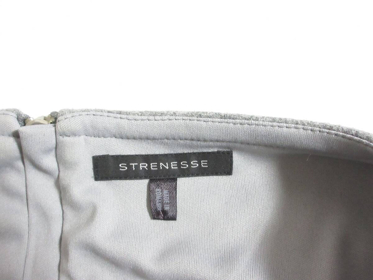 STRENESSE ストラネス アルパカ ワンピース 40 秋冬 グレー kn2302_画像5