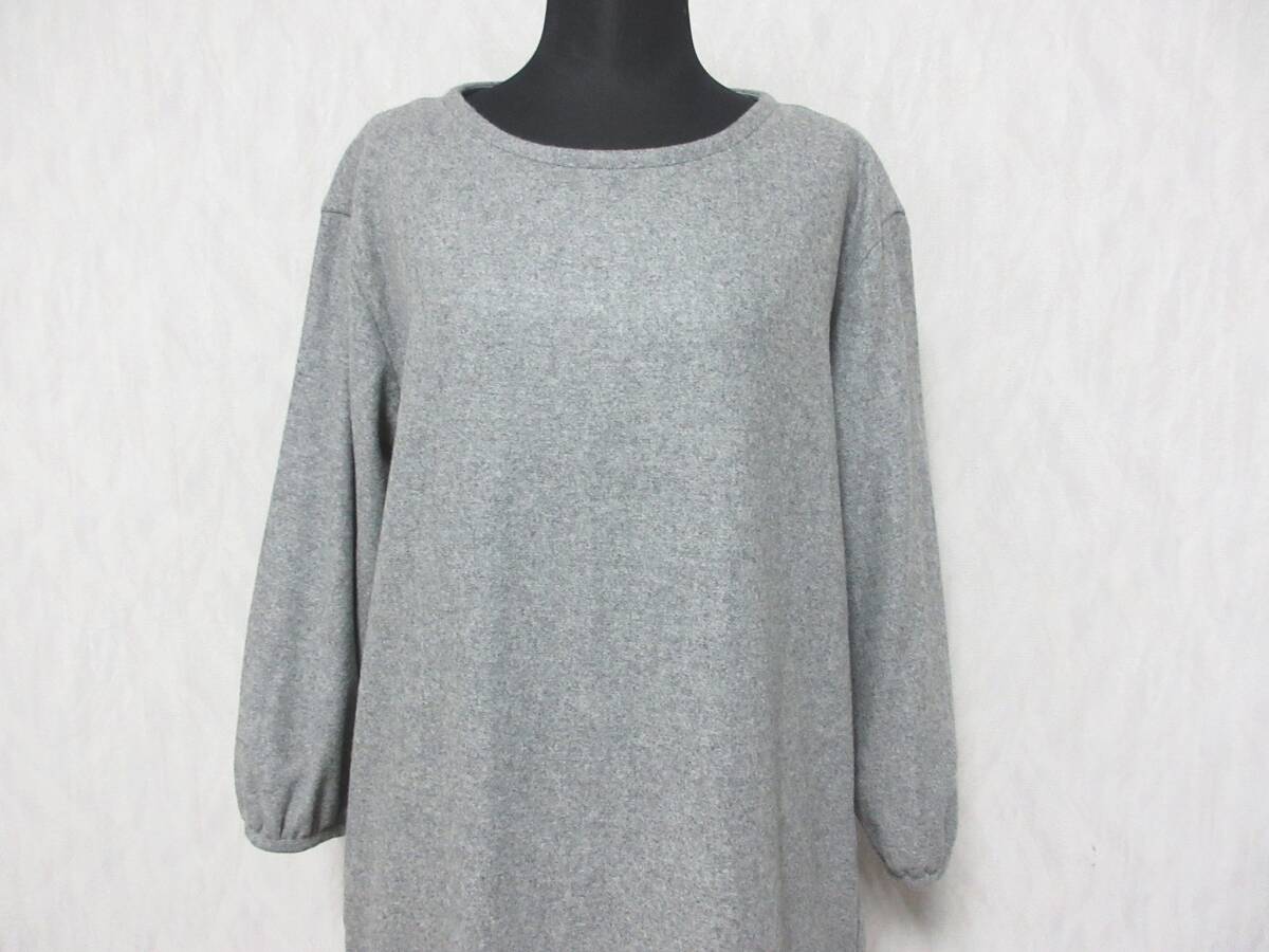 STRENESSE ストラネス アルパカ ワンピース 40 秋冬 グレー kn2302_画像2