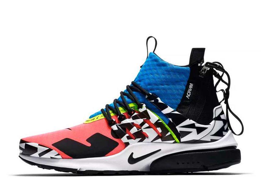 ACRONYM × Nike Air Presto Mid "Hyper Pink" 28cm AH7832-600