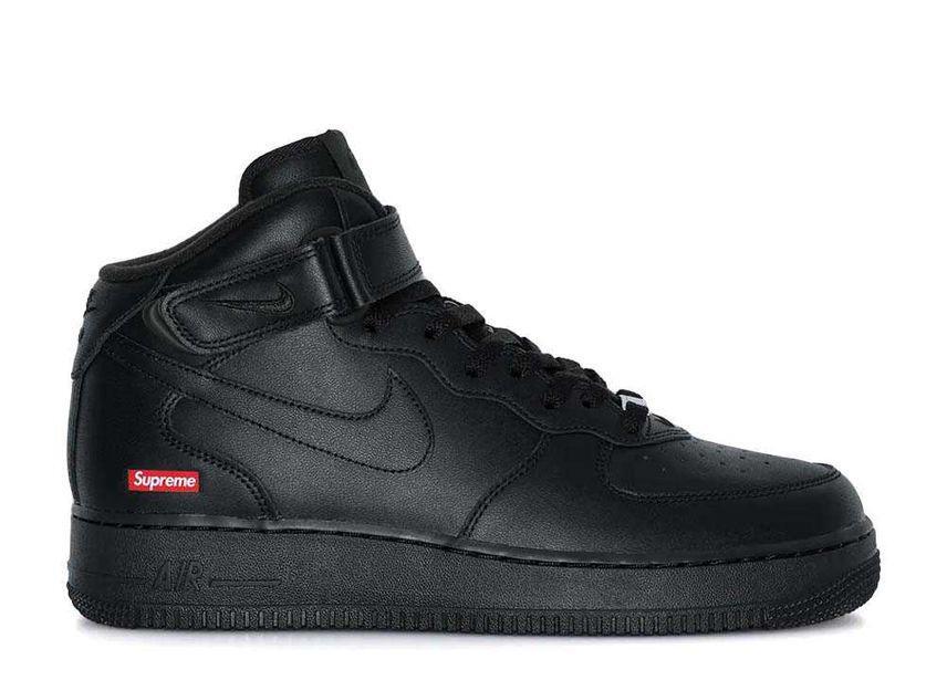 Supreme × Nike Air Force 1 Mid "Black" FW24 28cm FZ8784-001