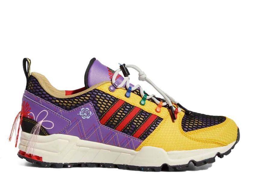 Sean Wotherspoon × adidas EQT Support 93 "Bold Gold/Red/Active Purple" 29cm GX3893