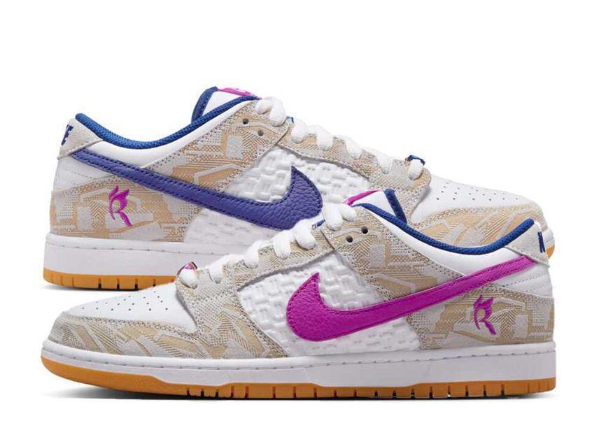 Rayssa Leal × Nike SB Dunk Low PRM "Pure Platinum and Vivid Purple" 29cm FZ5251-001