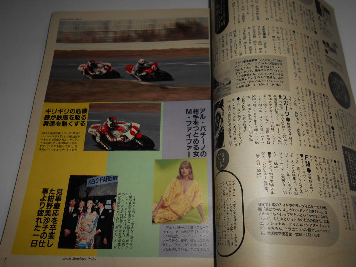 平凡パンチ 1984年昭和59年4 16 財前直見/甲子園 チアガール 平凡パンチ 1984年昭和59年4 16 財前直見/甲子園 チアガール